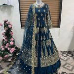 GF-6 Lehnga - Blue Colour