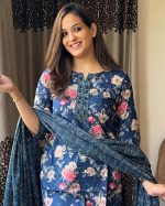 Beautiful Cotton Kurtis pant with Malmal duptta - 555000040 - Image 4