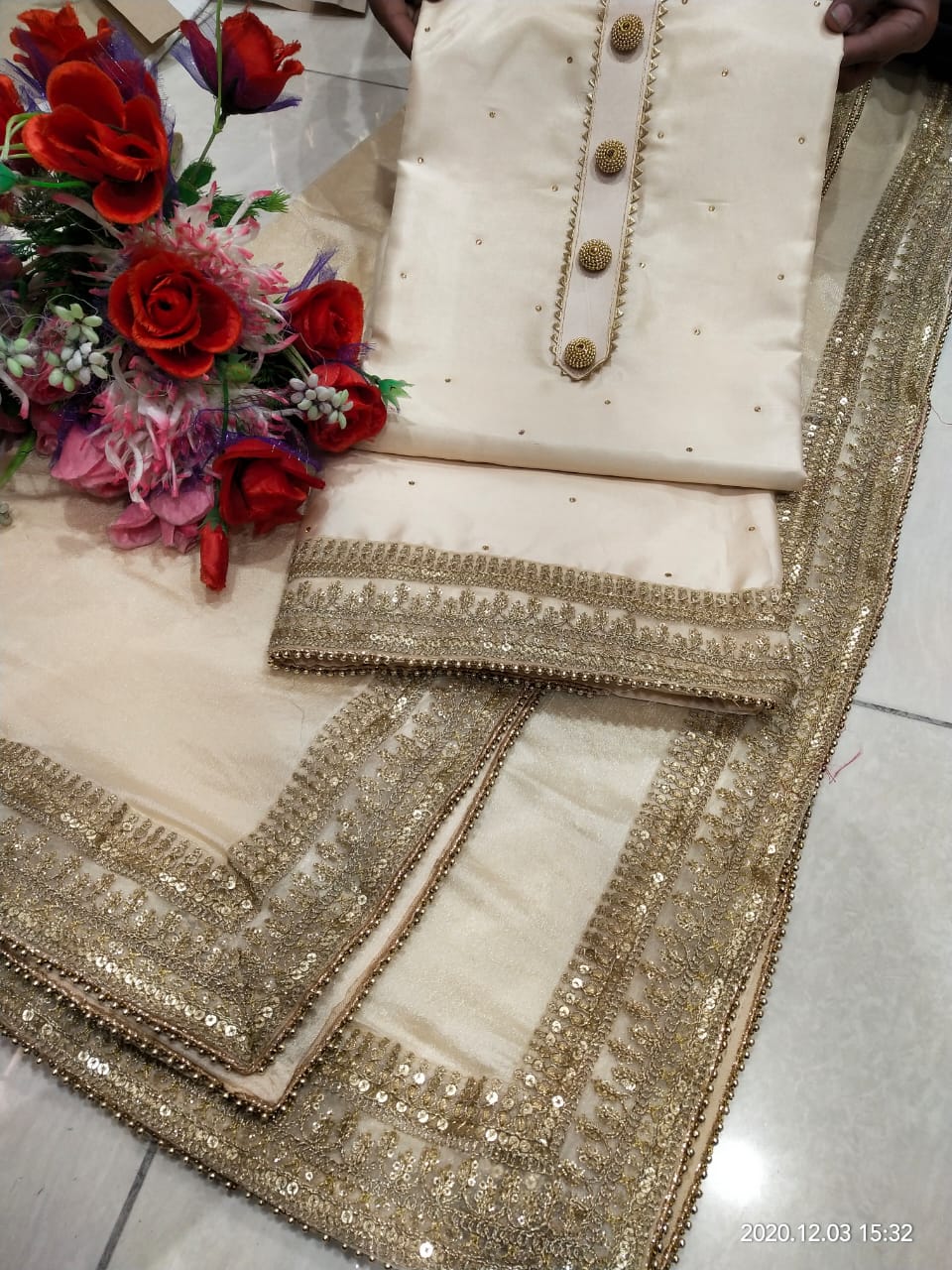WhatsApp Image 2024-09-24 at 18.17.57_3654e9f5 Tabby silk all over Chinon 4 side dupatta 555000054 - Image 1