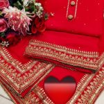 Tabby silk all over  Chinon 4 side dupatta 555000050