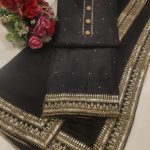 Tabby silk all over  Chinon 4 side dupatta 555000046