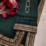 Tabby silk all over  Chinon 4 side dupatta 555000047
