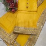 Tabby silk all over  Chinon 4 side dupatta 555000051